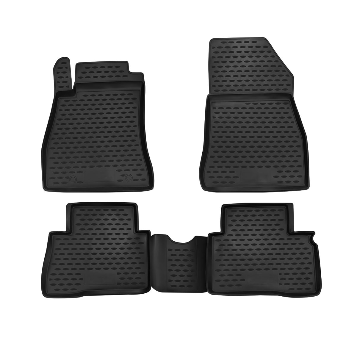 Nissan Juke Floor Mats - Omac - Rubber TPE - Black - '11-'17 Nissan Juke Floor Mats - Omac - Rubber TPE - Black - '11-'17